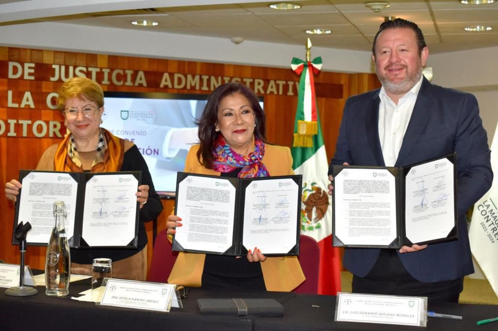 Alcaldía Magdalena Contreras firma convenio con el TJACDMX