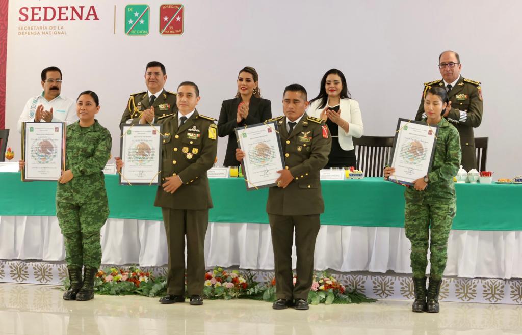 Reconoce Evelyn Salgado trabajo y lealtad de las y los soldados con Guerrero