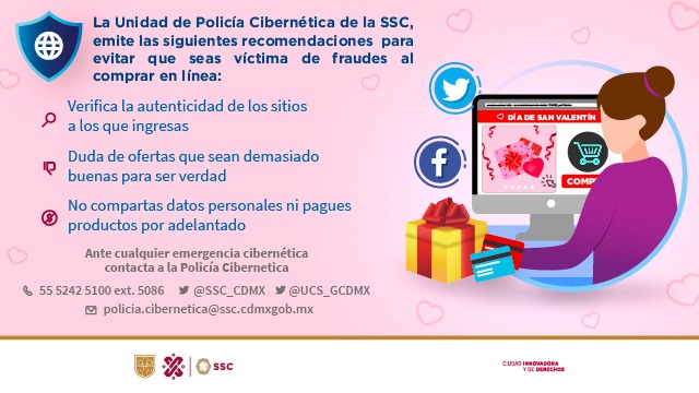 ¡No te dejes engañar! Alerta Policía Cibernética fraudes por el Día del Amor y la Amistad