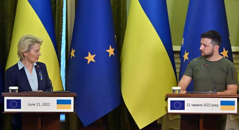 Zelenski pide a la Unión Europea más armas y que acelere entrega de municiones a Ucrania