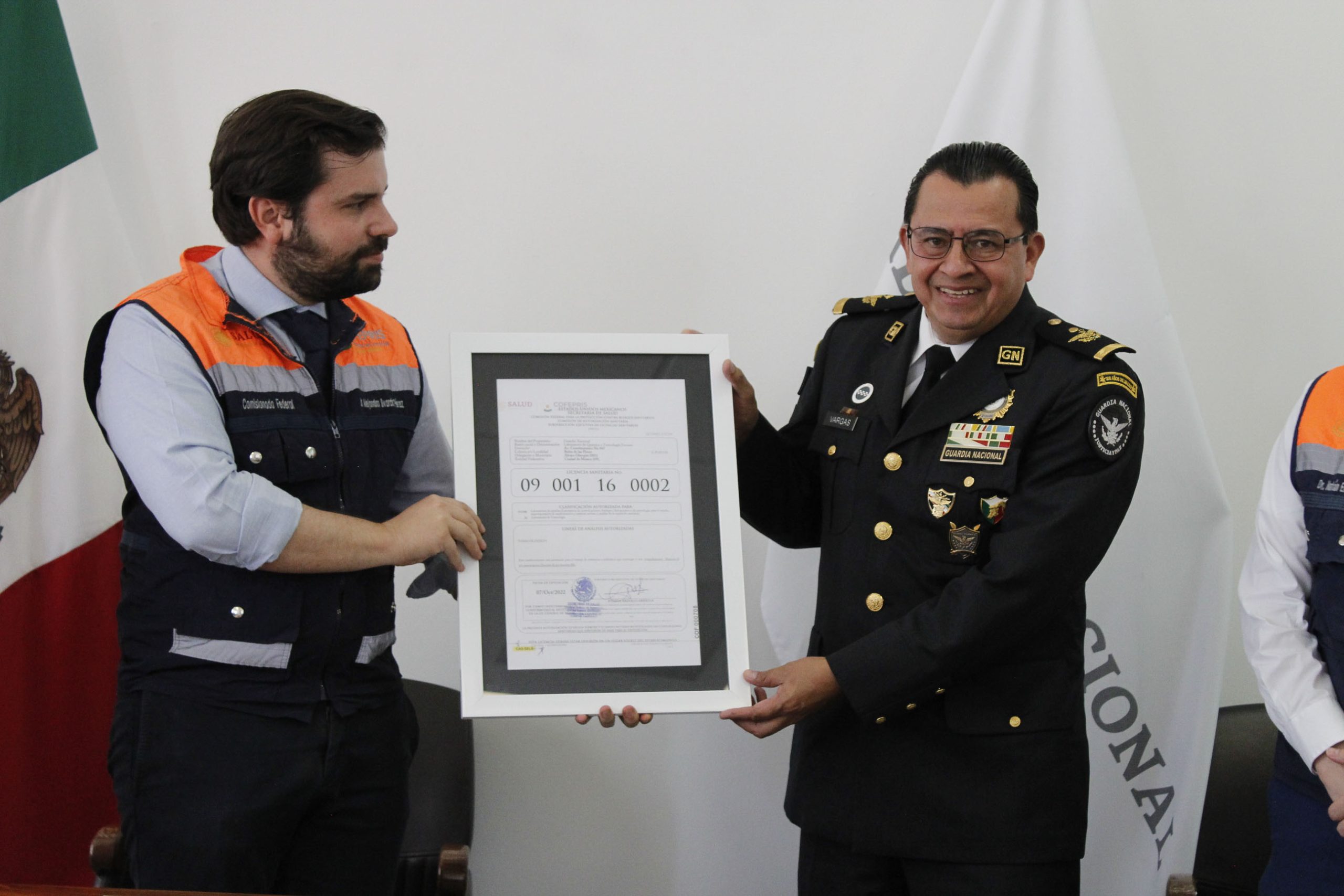 Guardia Nacional obtiene licencia de Cofepris para operar laboratorio forense