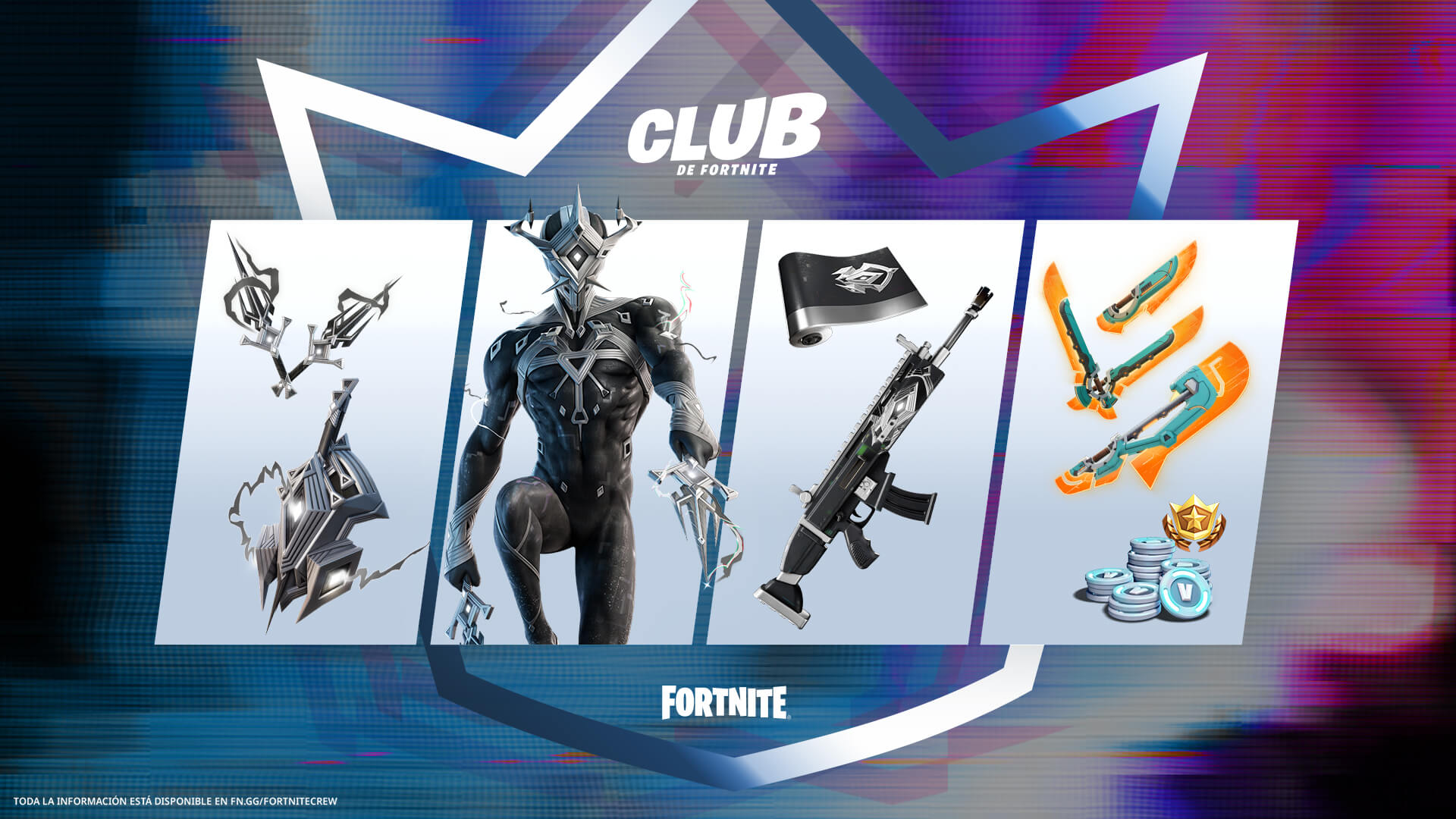 ¡La oscuridad lo acompaña! Nox Triarca llega como parte del Club Fortnite de Abril