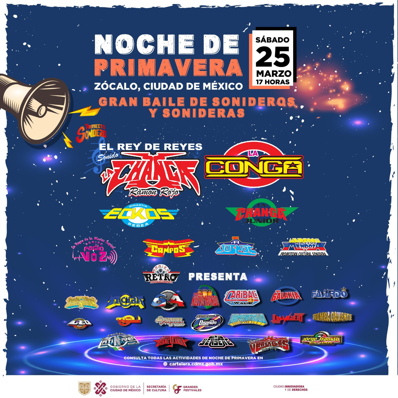 Invita CDMX a conciertos masivos de cumbia en el Zócalo Capitalino