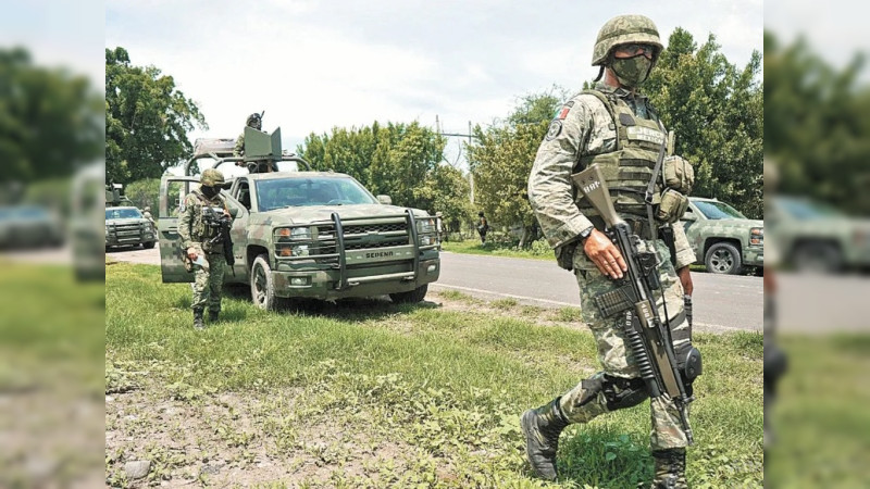 Ocho pistoleros muertos en enfrentamiento con militares y policía en el municipio de Maravatío