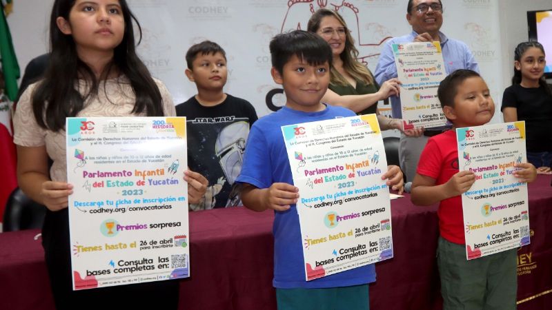 Darán voz a los niños en el Parlamento Infantil de Yucatán 2023
