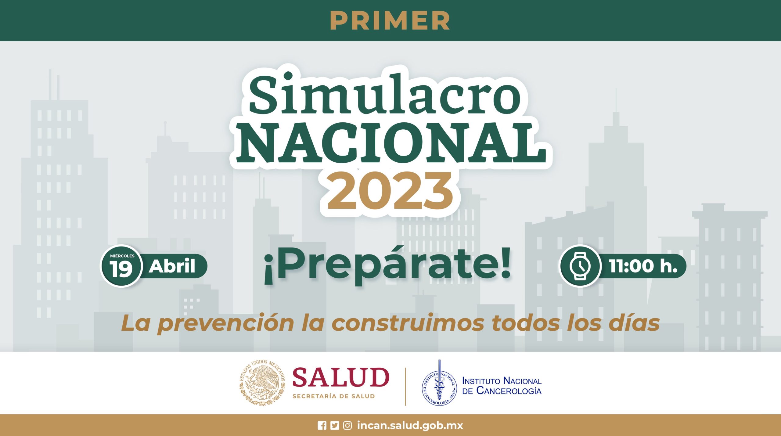 ¡No te espantes! Participa CDMX en el primer Simulacro Nacional 2023 este 19 de abril