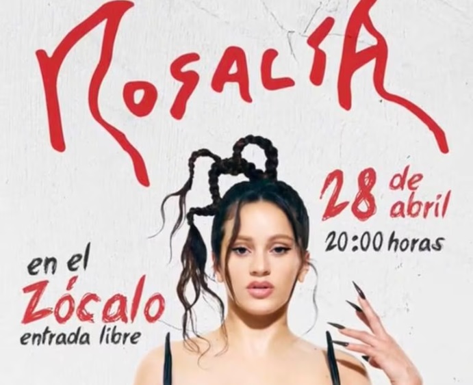 Rosalía dará concierto gratis en el Zócalo capitalino