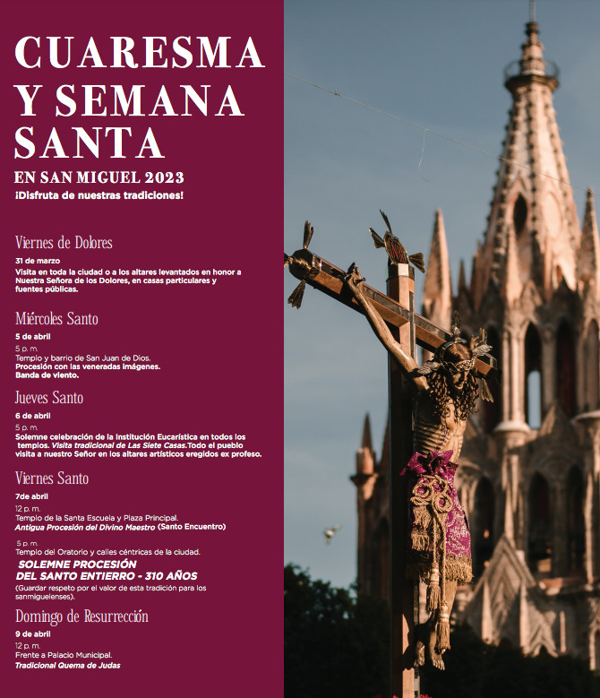 Semana Santa en San Miguel de Allende, una experiencia inolvidable