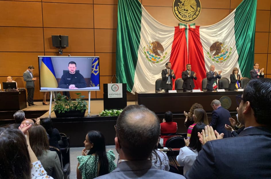 Volodimir Zelenski pide a México unirse a la “fórmula ucraniana de la paz”