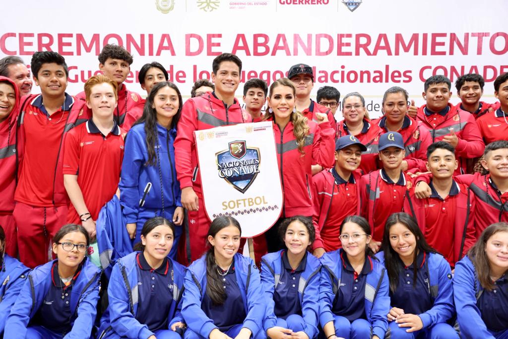 Abandera Evelyn Salgado a delegación de Guerrero rumbo a los Juegos Nacionales CONADE 2023