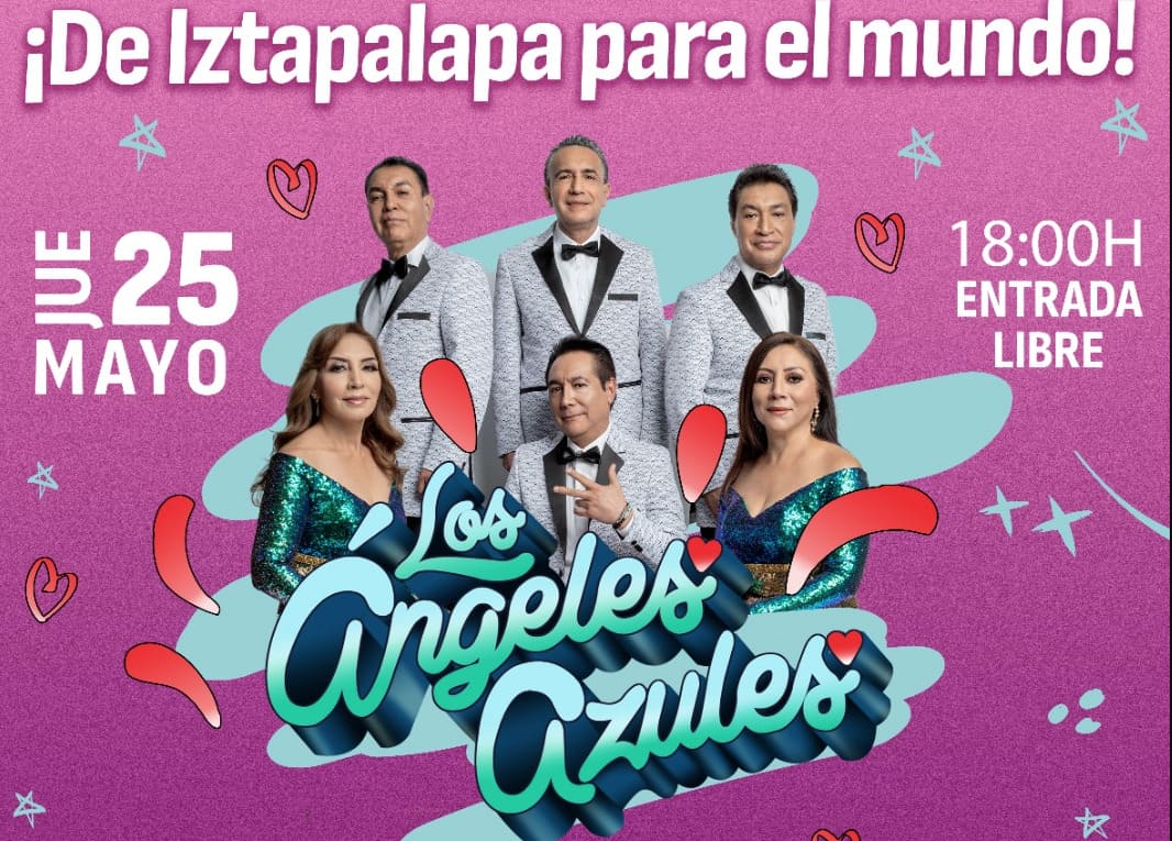 Los Ángeles Azules darán concierto gratis en Iztapalapa