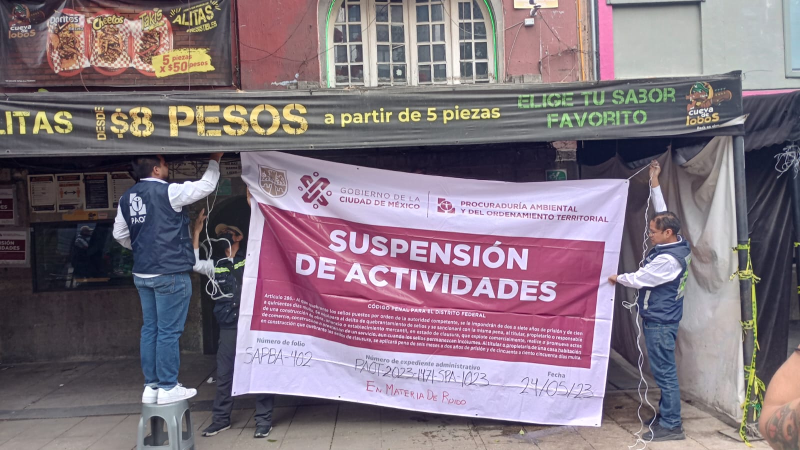 PAOT suspende cinco establecimientos en Zona Rosa por exceso de ruido