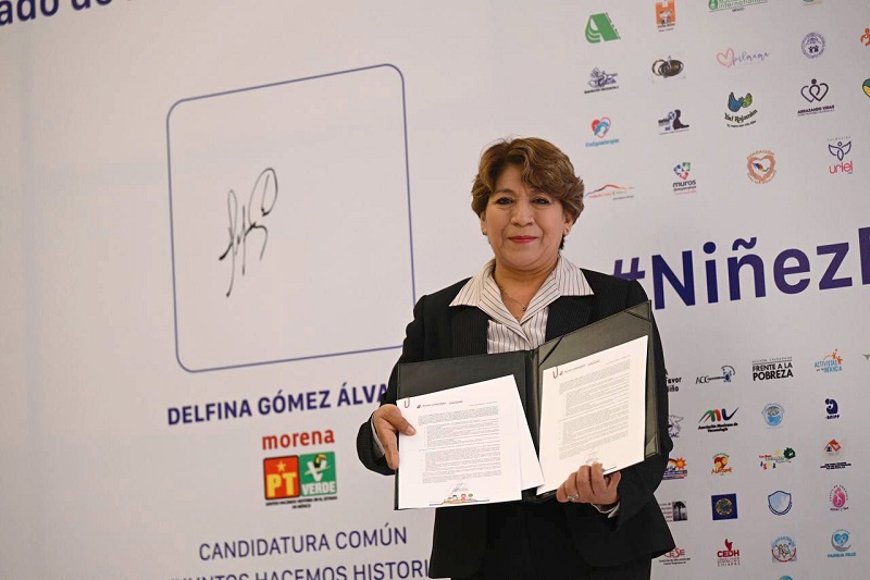 Delfina Gómez reafirma su compromiso con la infancia mexiquense, firma Pacto por la Primera Infancia Estado de México 2023