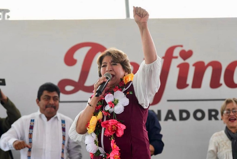 Delfina Gómez ganó en el 80% de los municipios priístas del Estado de México