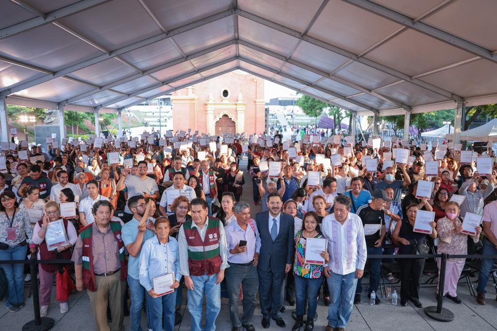 Entrega Martí Batres a mil 157 familias apoyos del Programa de “Mejoramiento de Vivienda”