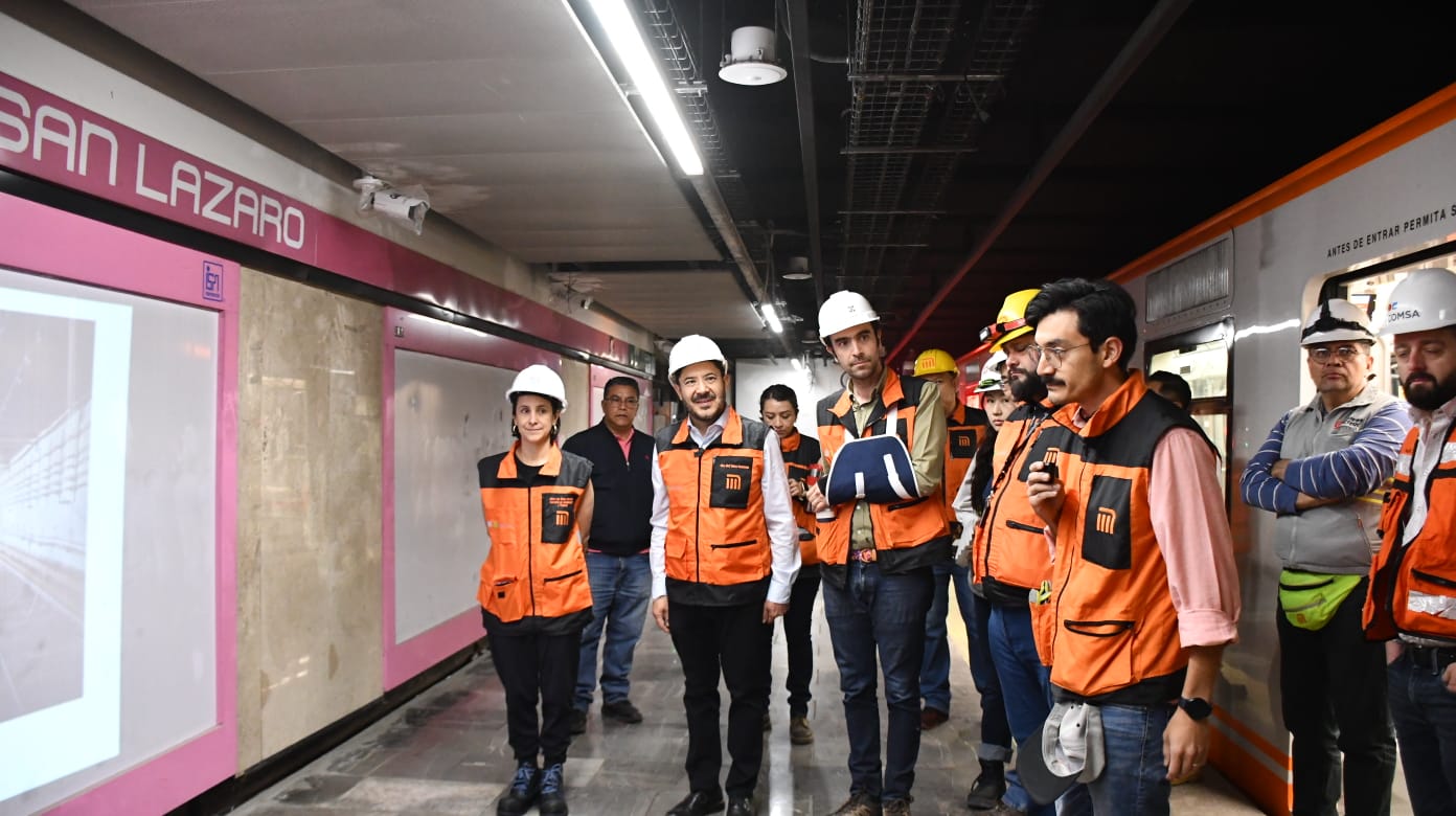 Supervisa Martí Batres avances de modernización de la nueva línea 1 del metro
