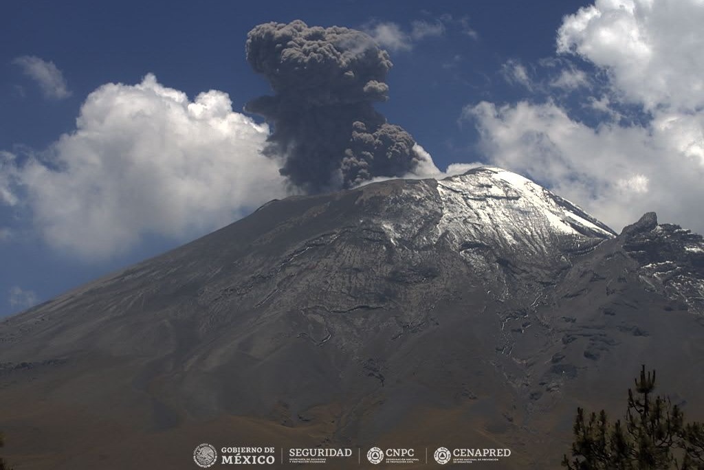 Alerta por actividad del Popocatépetl baja a Amarillo Fase 2