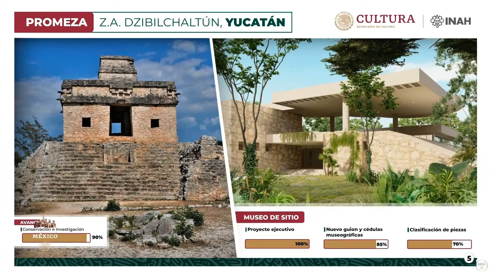 Arranca la construcción del Museo de Sitio de Dzibilchaltún, en Yucatán