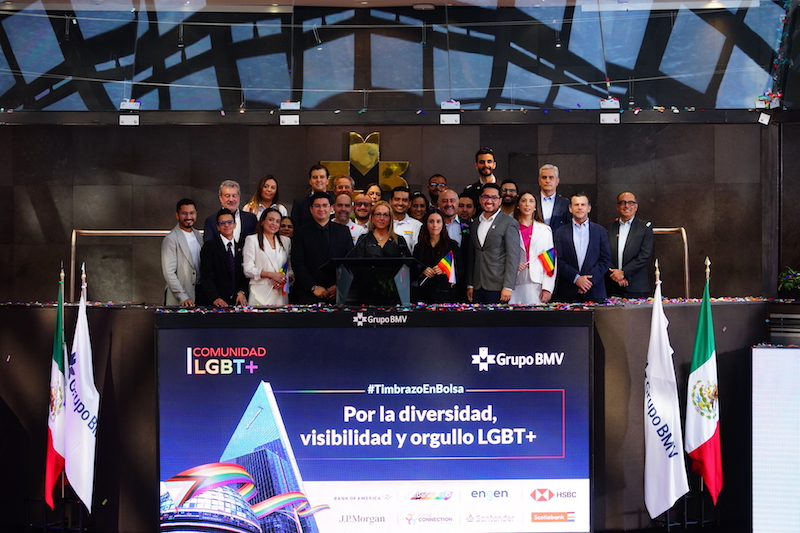 Grupo BMV e instituciones financieras encabezan campanazo por la diversidad, visibilidad y orgullo LGBT+