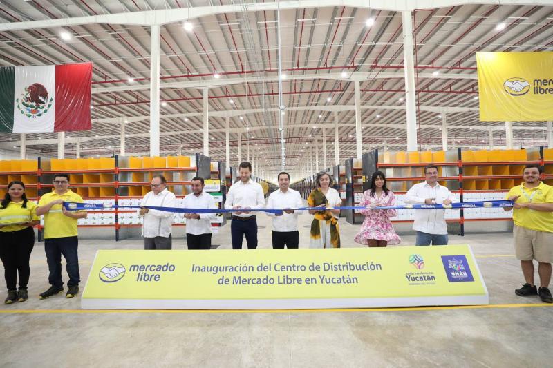 Inauguran en Yucatán el primer Centro de Distribución de Mercado Libre del sureste del país