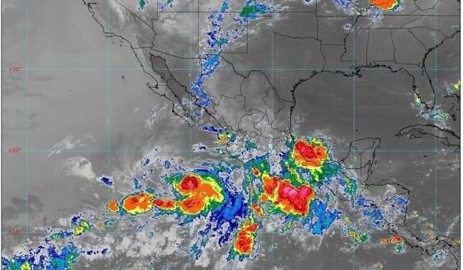 Se forma la Depresión Tropical “Dos-E”; dejará lluvias en Chiapas, Guerrero y Oaxaca