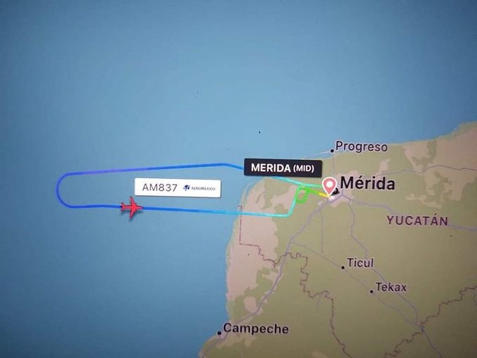 ¡Qué susto! Vuelo de Aeroméxico regresa de ‘emergencia’ al aeropuerto de Mérida