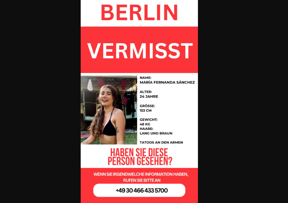 Buscan a mexicana desaparecida en Berlín, Alemania