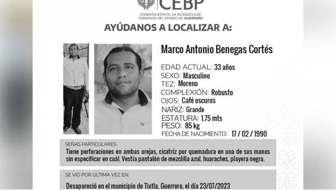 Hallan sin vida a Marco Antonio, aspirante de la normal de Ayotzinapa