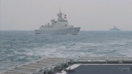 Inicio de nuevos ejercicios militares entre Rusia y China en mar de Japón