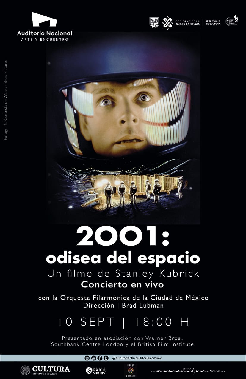 ‘2001: Odisea del Espacio’ de Stanley Kubrick será musicalizada en vivo por la OFCM y el Ensamble Coral Cuícatl