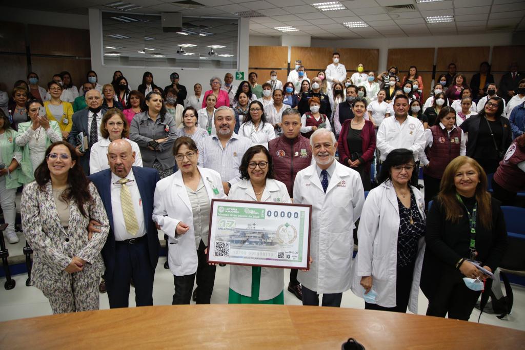 Presenta SEDESA Nuevo Billete de la Lotería Conmemorativo por Aniversario del Hospital General “Dr. Rubén Leñero”