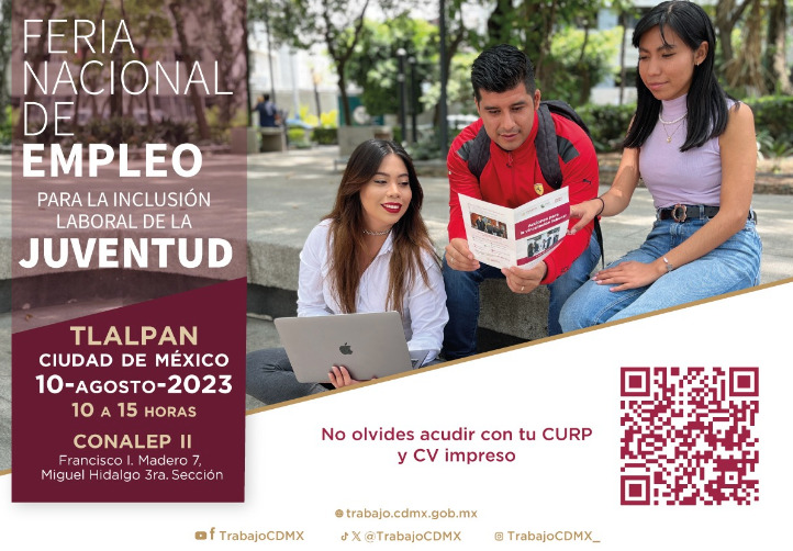 Anuncian ferias del empleo para jóvenes en Tlalpan, Xochimilco e Iztapalapa