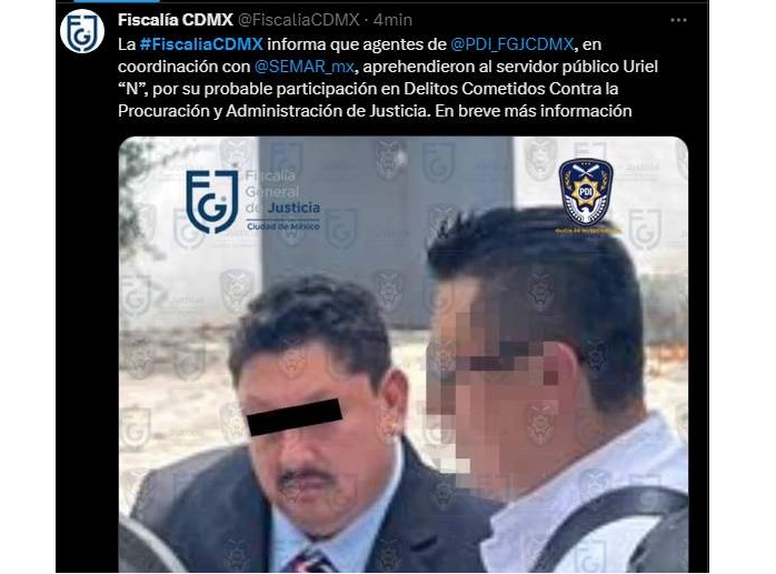 Detienen a Uriel Carmona, fiscal de Morelos