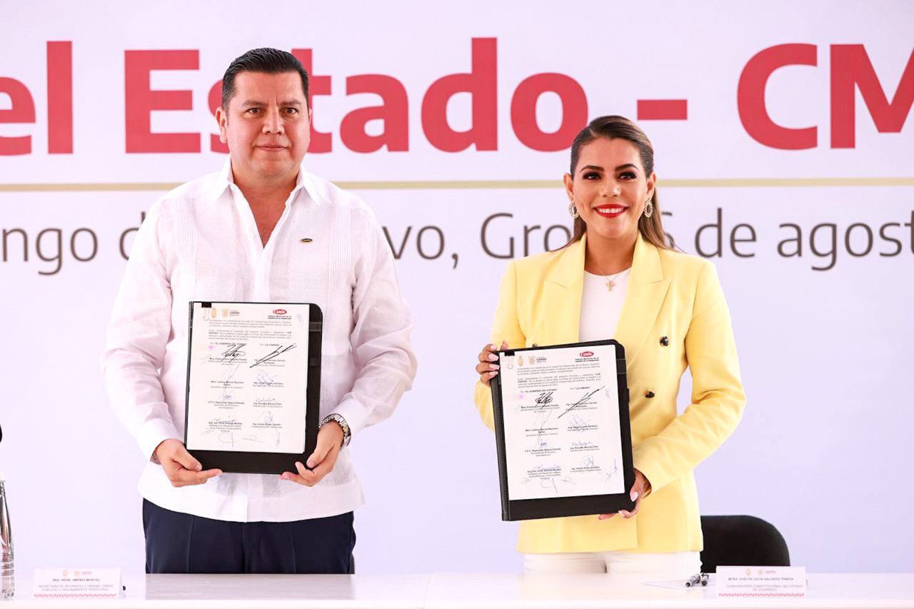 Reafirma Evelyn Salgado compromiso contra la corrupción en obra pública de Guerrero