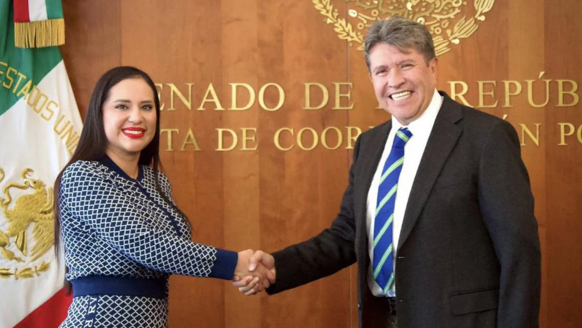 Sandra Cuevas “destapa” a Ricardo Monreal como candidato de Morena a jefe de Gobierno