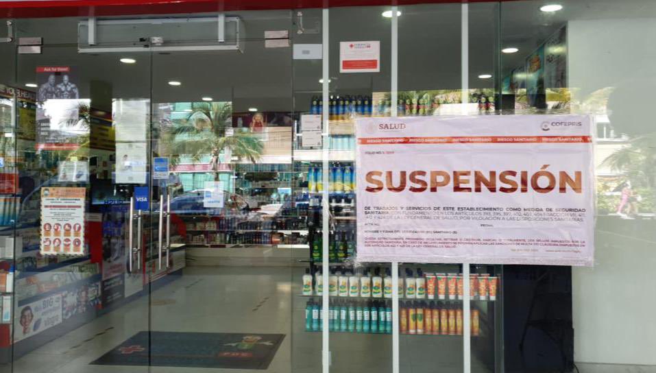 Suspenden 23 farmacias en Quintana Roo por venta irregular de medicinas