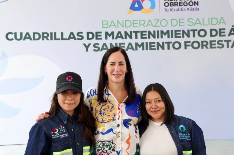 Fortalece Lía Limón acciones para dar mantenimiento a las áreas verdes de la alcaldía Álvaro Obregón