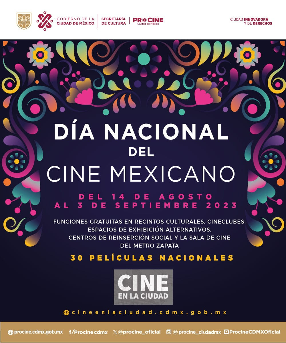 Celebra PROCINECDMX Día Nacional del Cine con cartelera especial