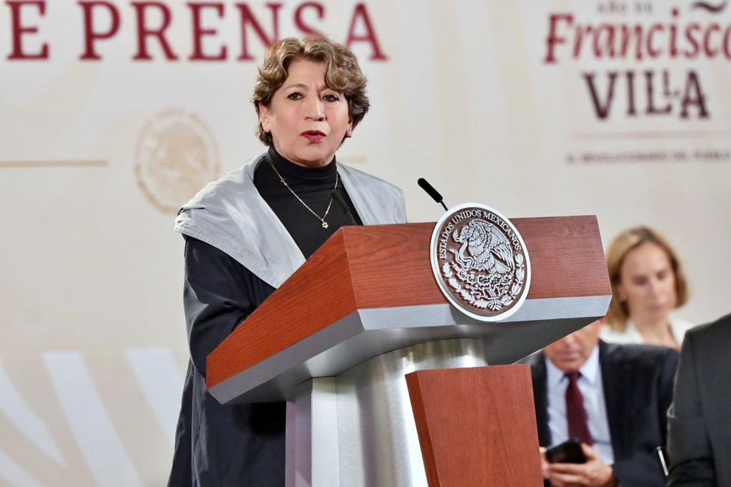 Delfina Gómez va a su primera ‘Mañanera’ como gobernadora del Edomex