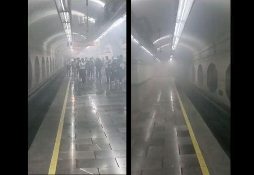 Desalojan a usuarios del metro en la estación Refinería por la presencia de humo