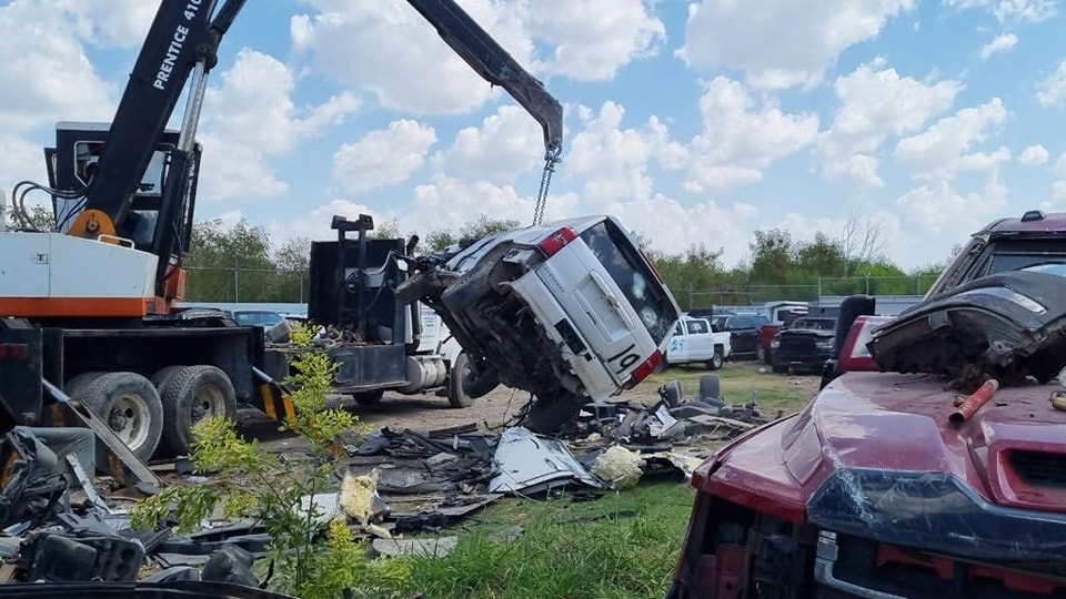 Destruye 25 vehículos “monstruos” asegurados en la frontera de Tamaulipas