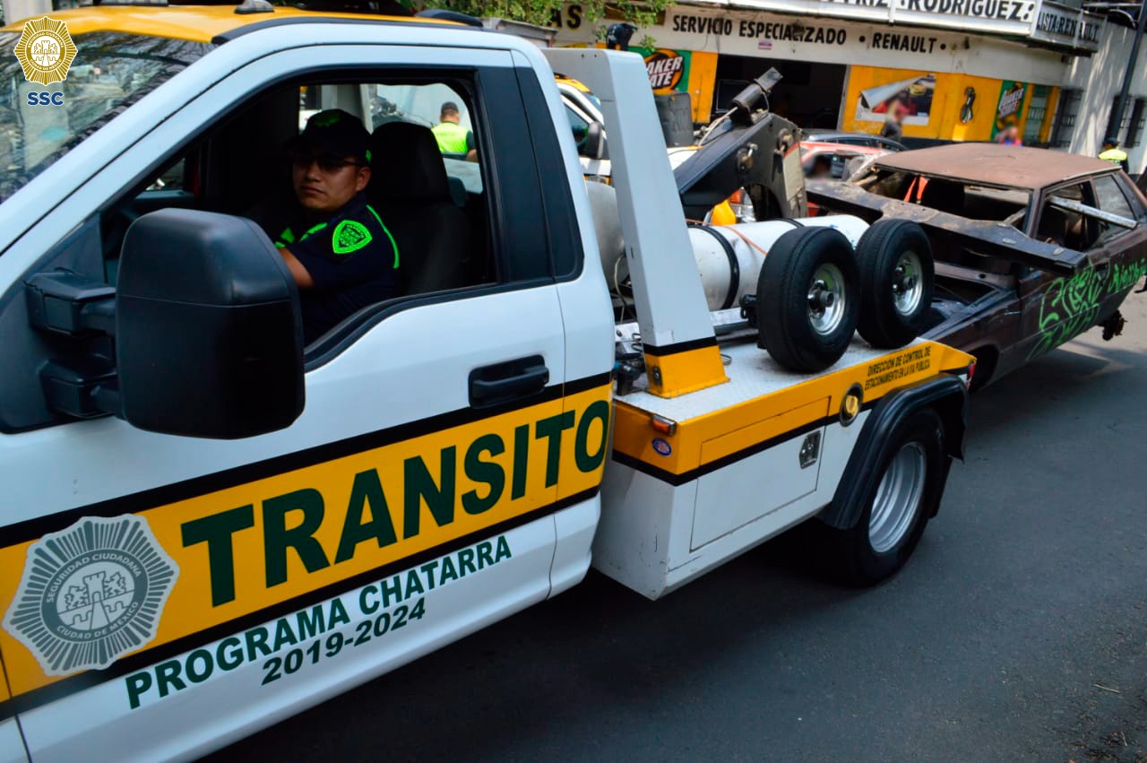 Realiza SSC retiro de vehículos abandonados en la Alcaldía Benito Juárez