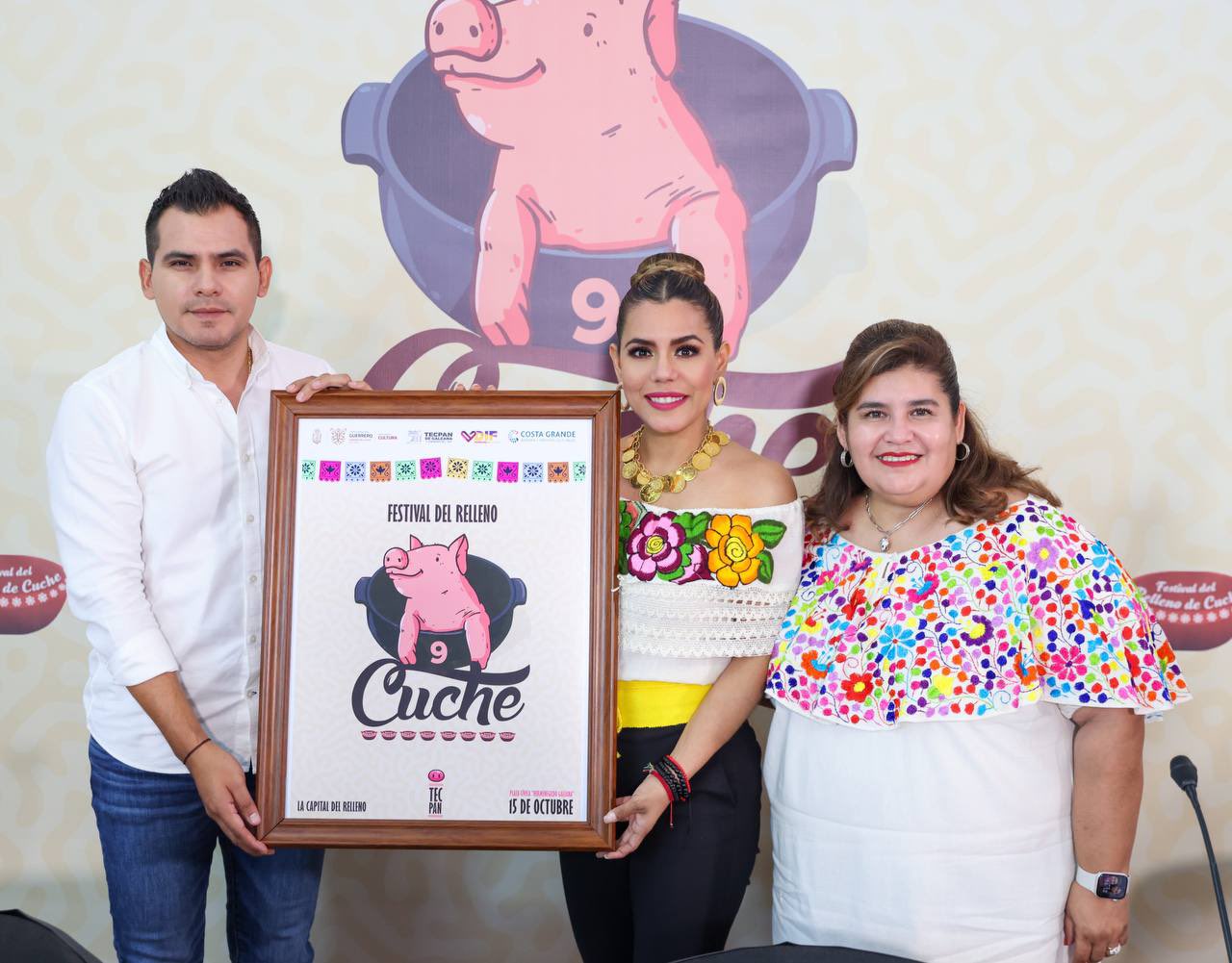 “Lo hecho en Guerrero está bien hecho”, afirma Evelyn Salgado y anuncia festival del Relleno de Cuche en Tecpan