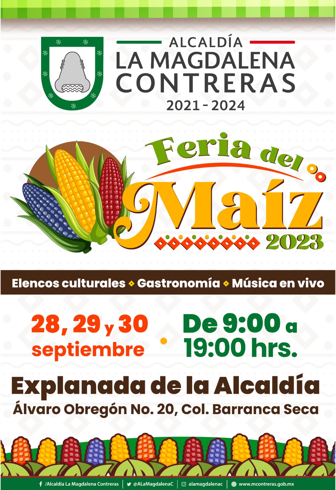 Anuncia Alcaldía La Magdalena Contreras la Primera Feria del Maíz
