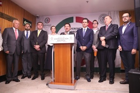Respetando el acuerdo fundacional de la LXV Legislatura, la presidencia de la Jucopo le corresponde al diputado Jorge Romero Herrera
