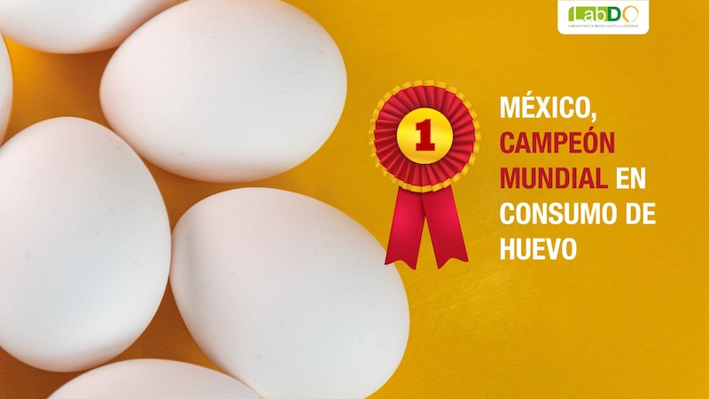 México, campeón mundial en consumo de huevo: LabDO