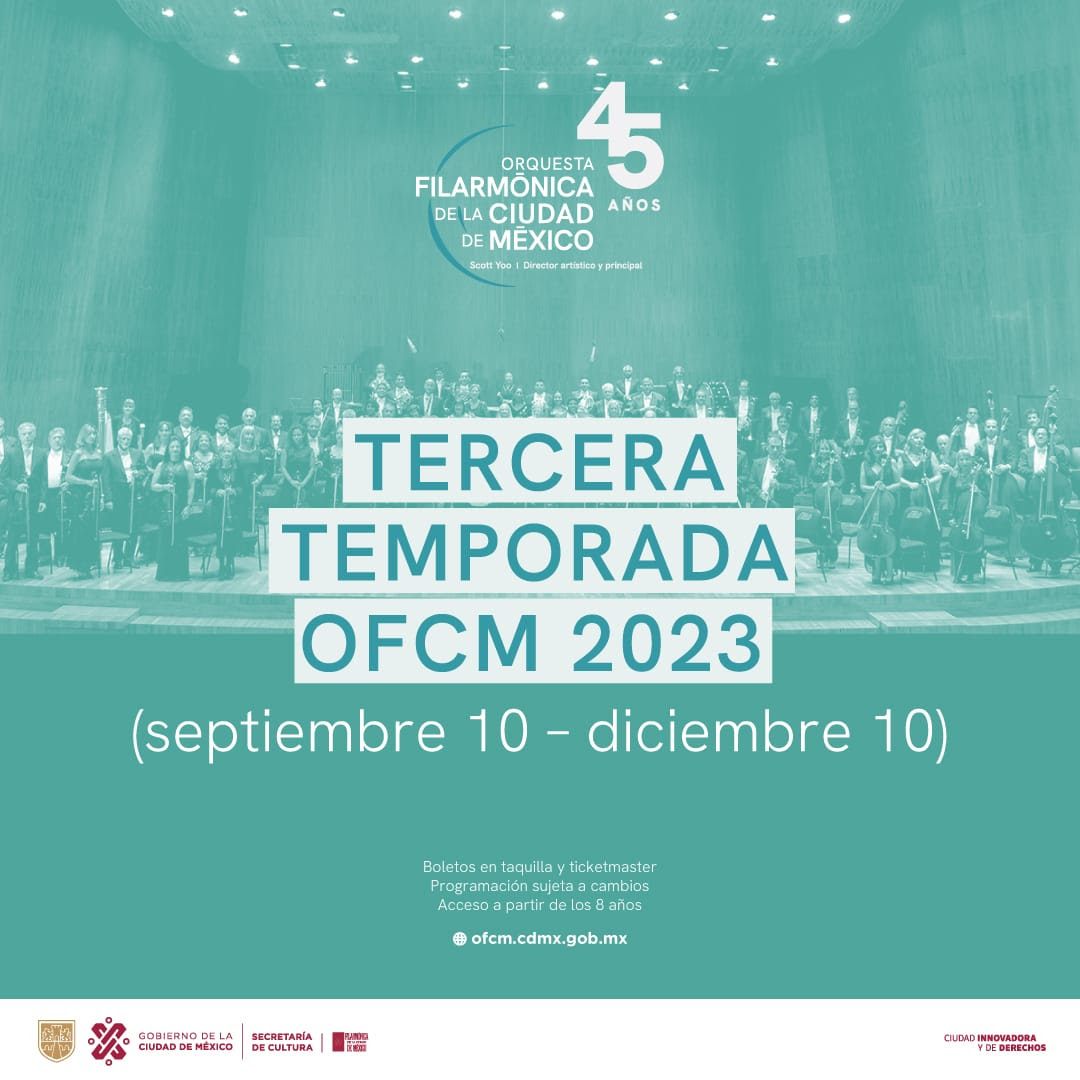 Del Auditorio Nacional a Tepito: Orquesta Filarmónica de la CDMX regresa con su tercera temporada 2023