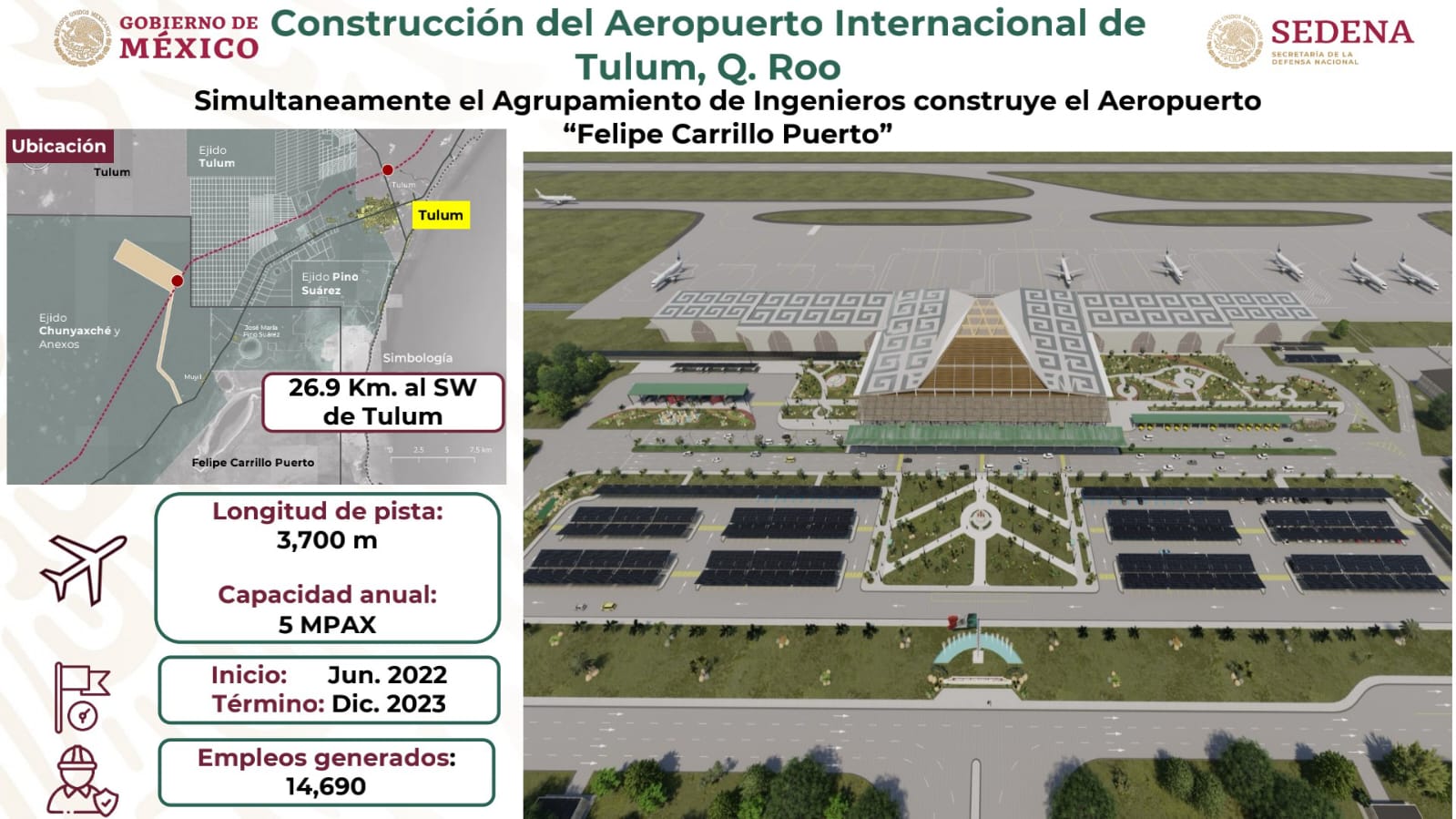 Aeropuerto de Tulum será inaugurado el 1ro de diciembre