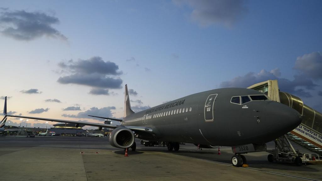 Avión de la Fuerza Aérea Mexicana aterriza en Israel para repatriar a connacionales