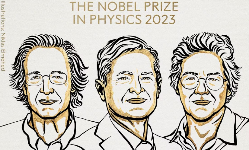 Otorgan Nobel de Física 2023 a tres científicos por sus estudios sobre electrones